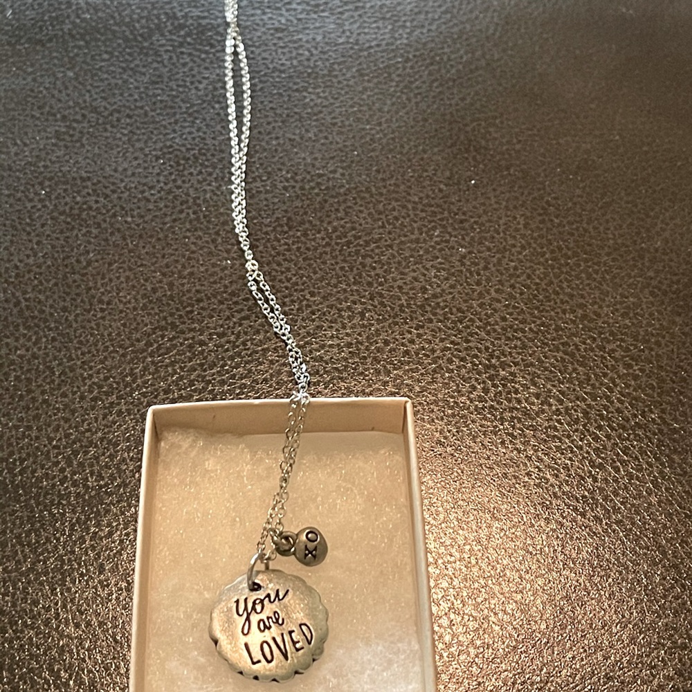 Sterling silver charm necklace
